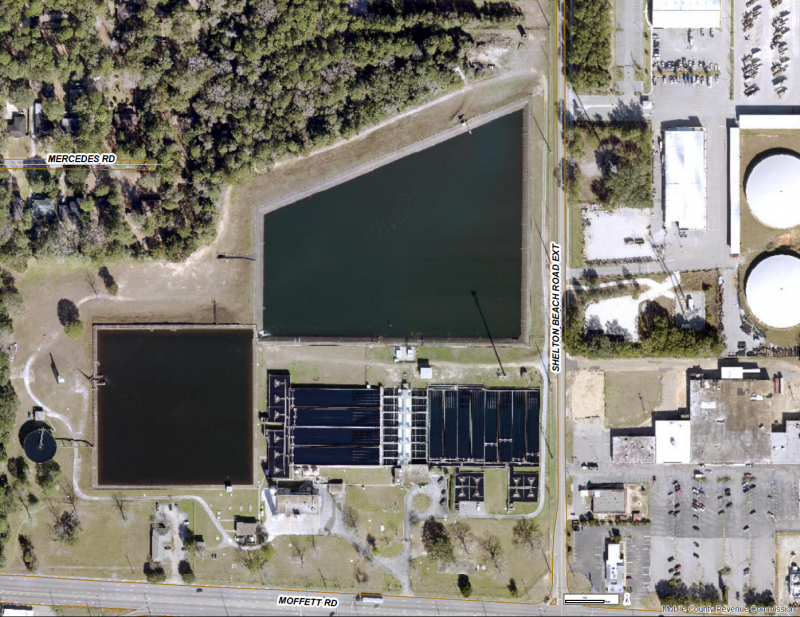 Map of Stickney Water Treatment Plant